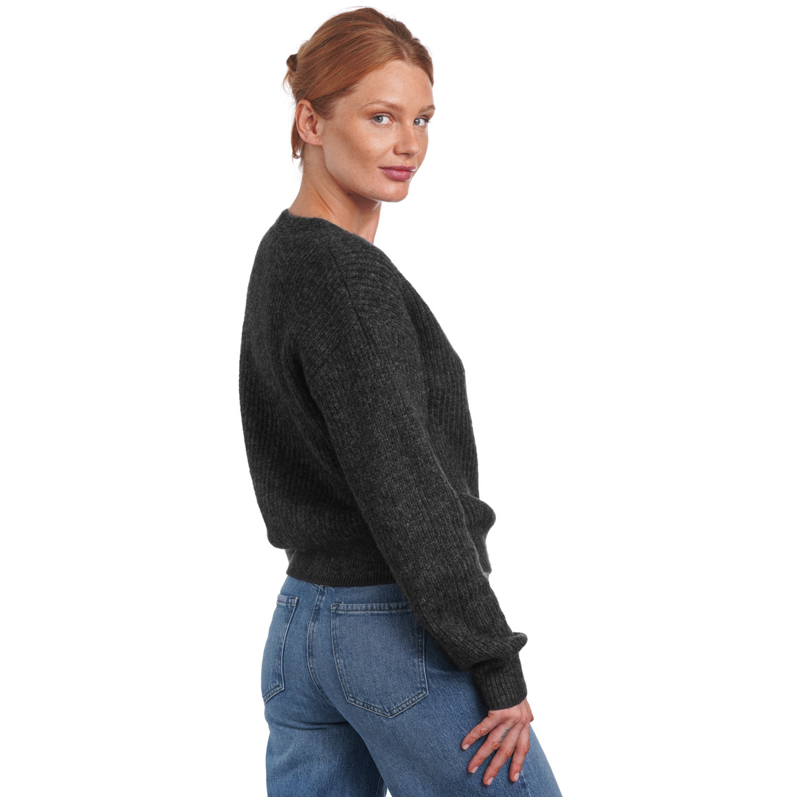 Damen Strickjacke mit V-Ausschnitt