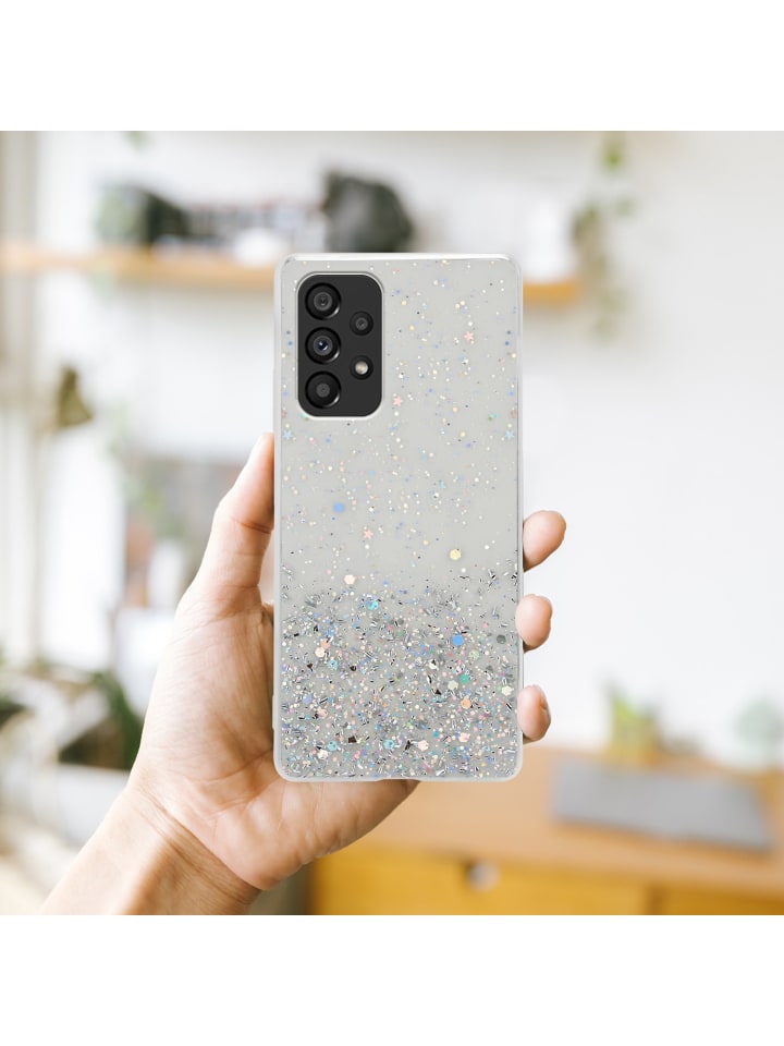 cadorabo Hülle für Samsung Galaxy A53 5G Glitter in Transparent mit Glitter günstig kaufen onesize