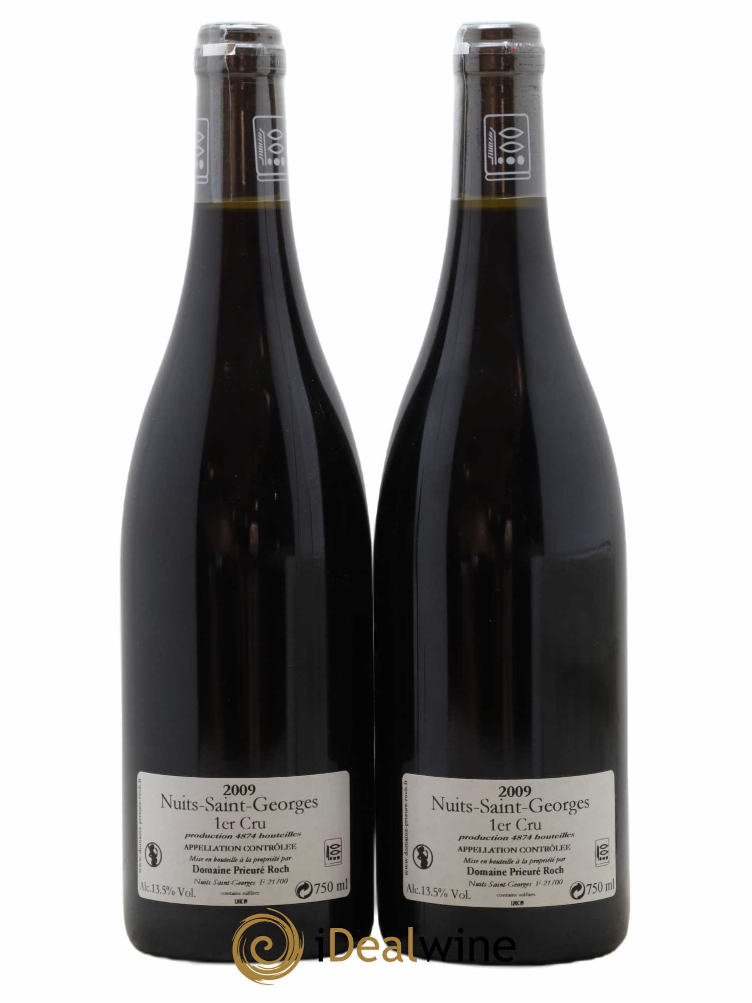 Nuits Saint-Georges 1er Cru Prieuré Roch  2009 - Lot de 2 Bouteilles