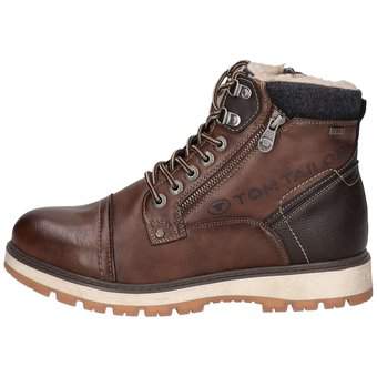 Tom Tailor Schnürstiefelette in braun