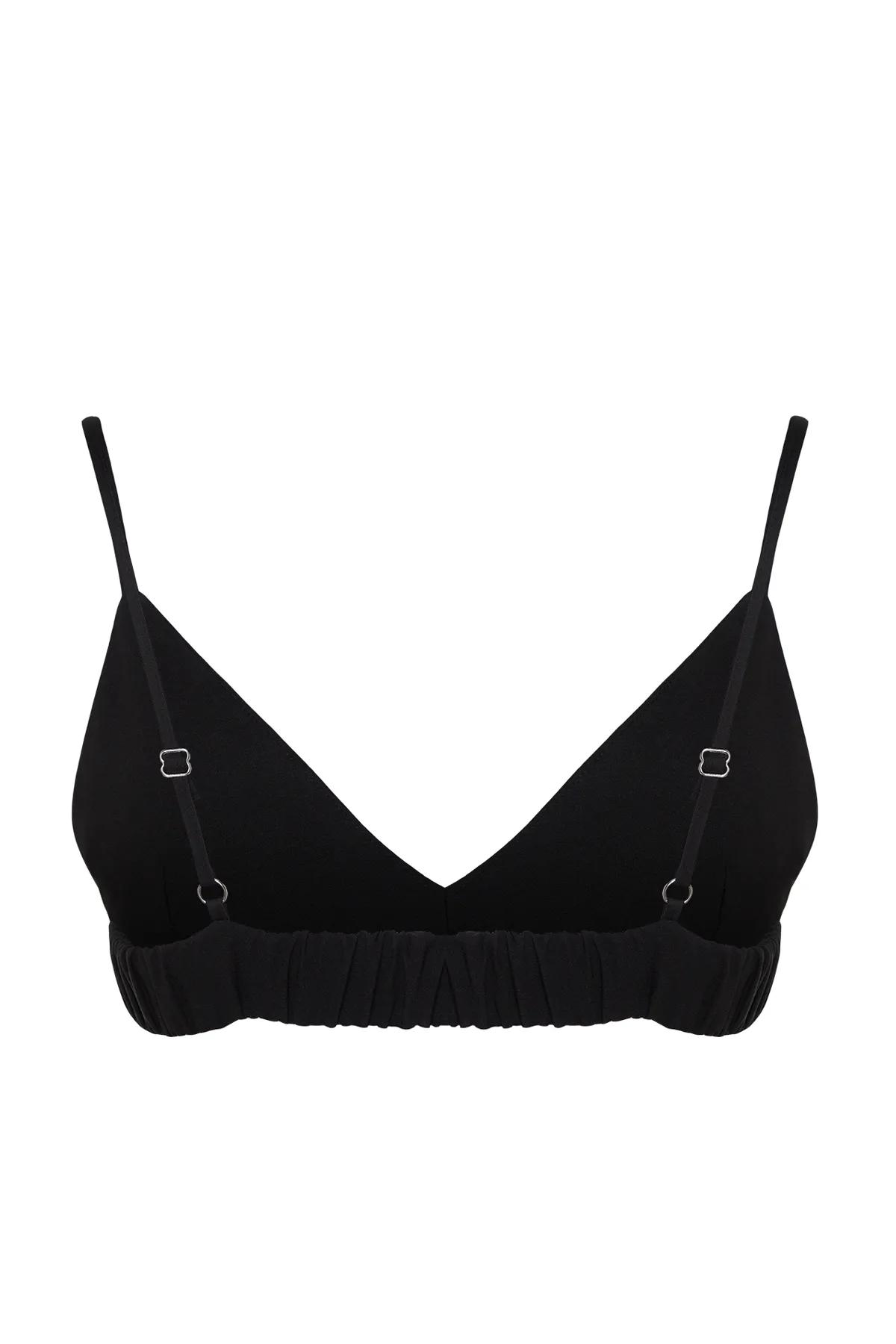 Trendyol Collection  Schwarzes, bauchfreies, gewebtes Bustier mit glänzendem Stein TPRSS24BS00002