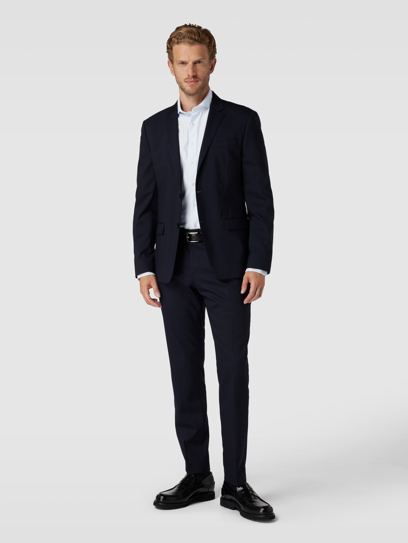 Business-Hemd mit Haifischkragen in bleu