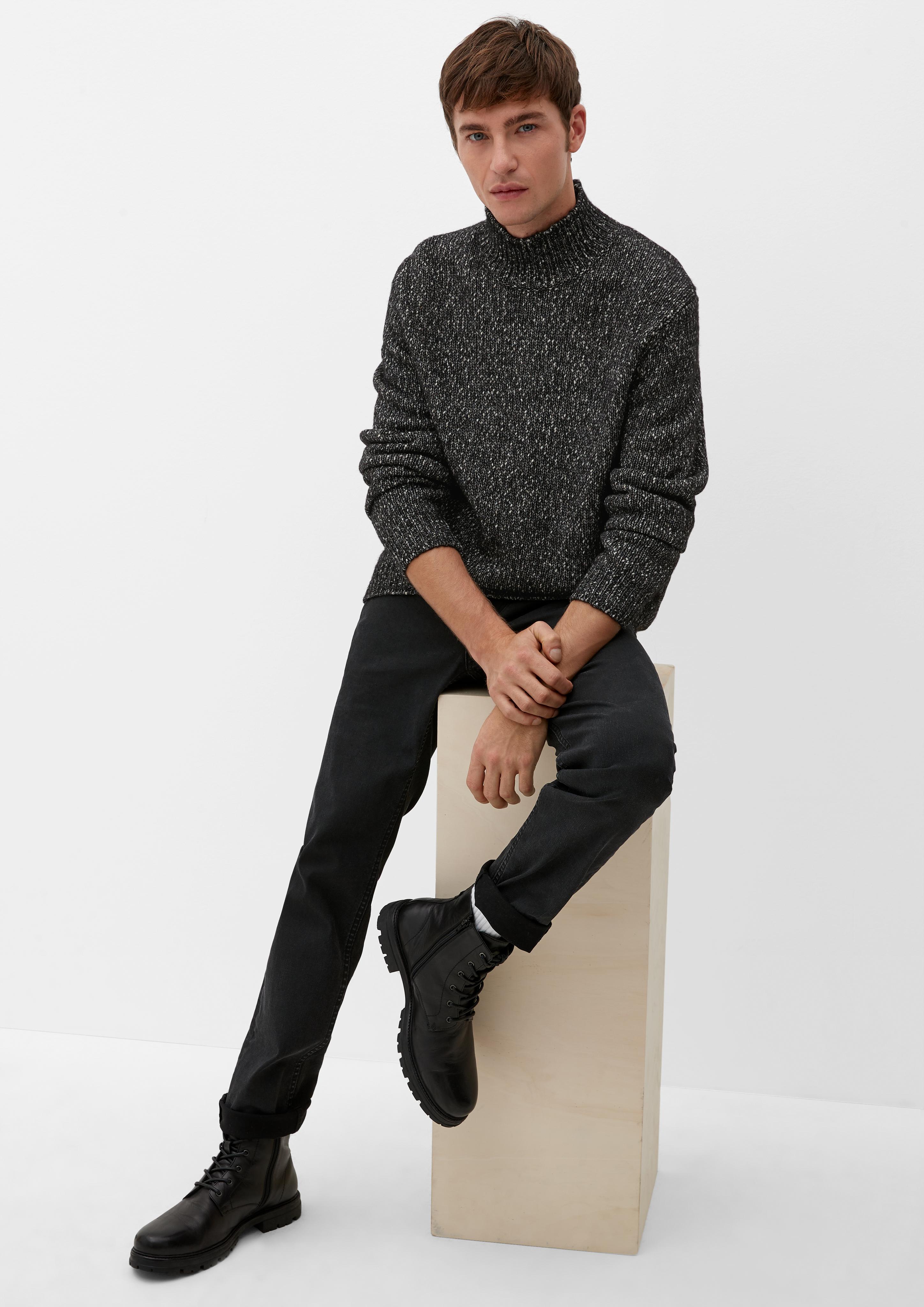 Strickpullover in melierter Optik  2124534-99X0