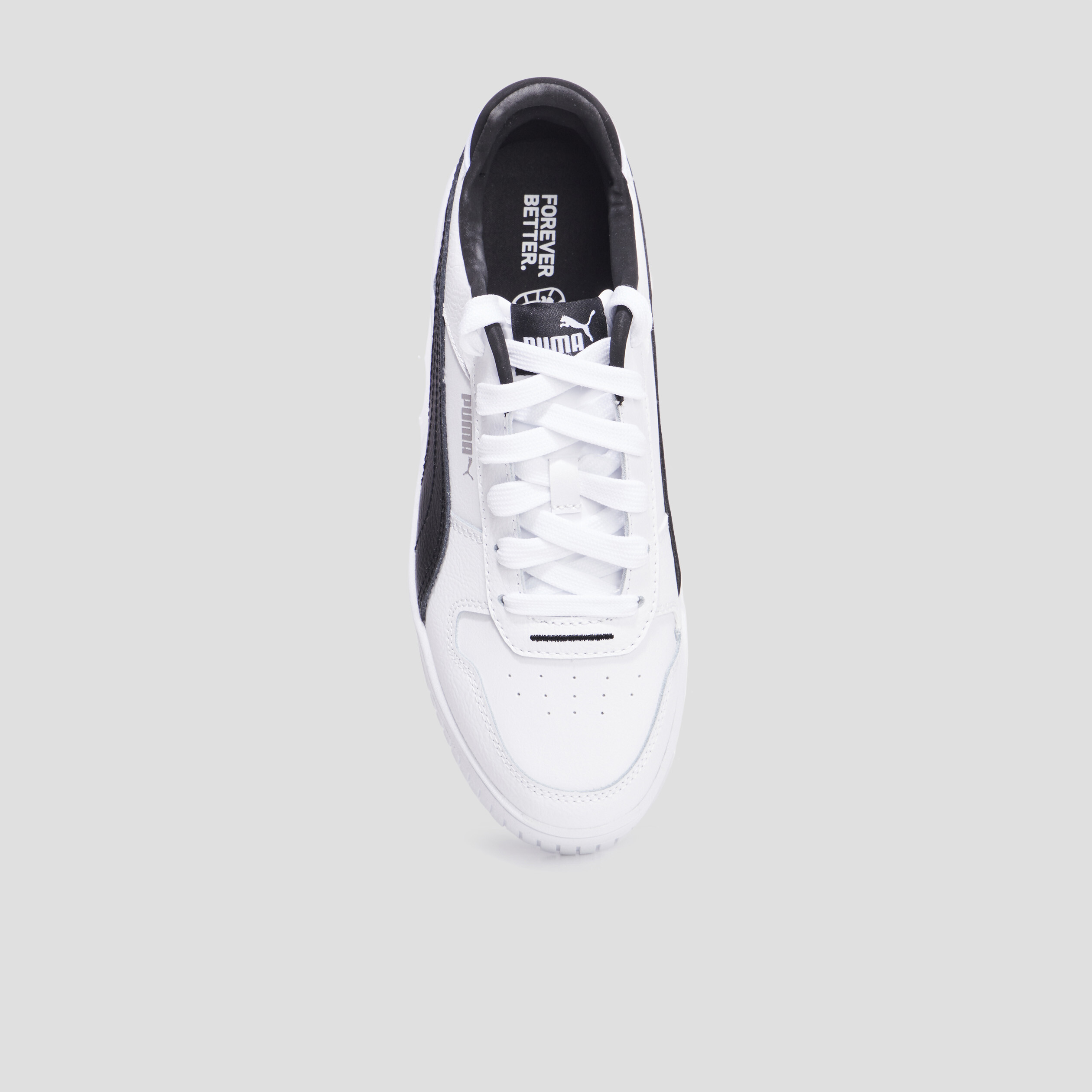 Tennis basses en cuir Puma Carina Street noir femme | La Halle