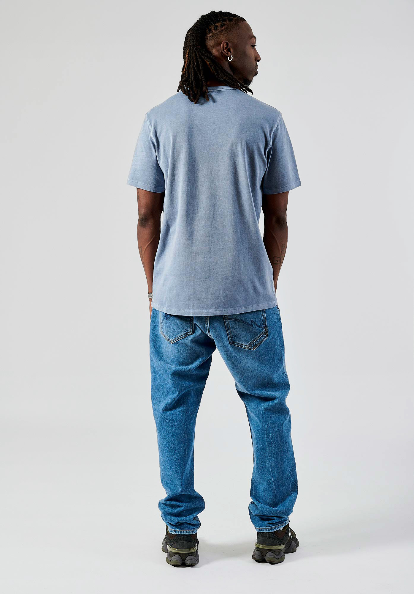 BOUNS  T-shirt bleu homme 100% coton