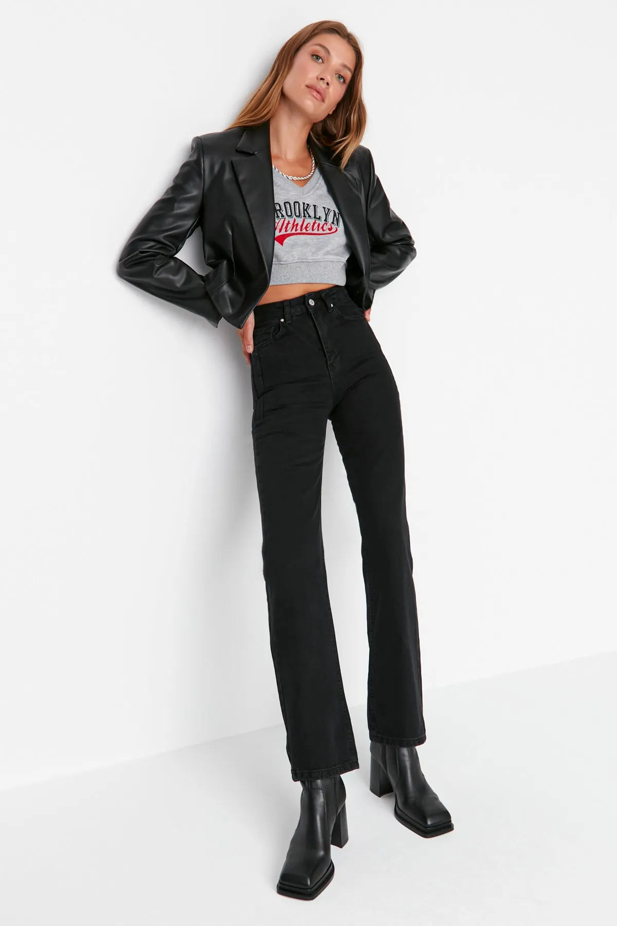 Trendyol Collection  Jeans - Schwarz - Wide Leg
