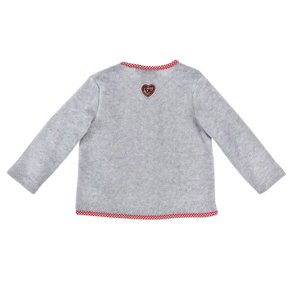 BONDI Strickjacke BONDI Baby Mädchen Fleecejacke 'Bambi' 86762, Hel
