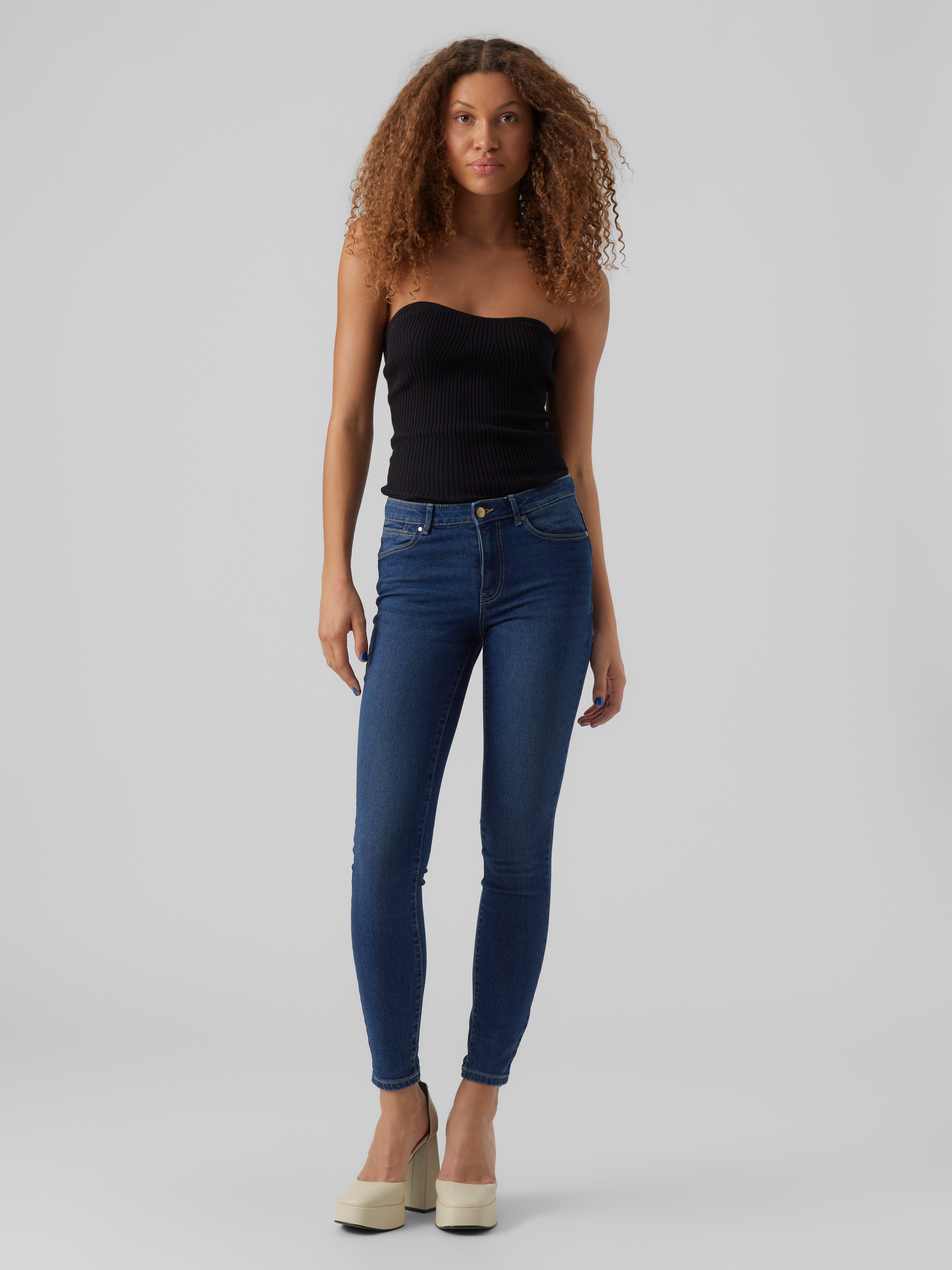 VMJUNE Mid Rise Skinny Fit Jeans