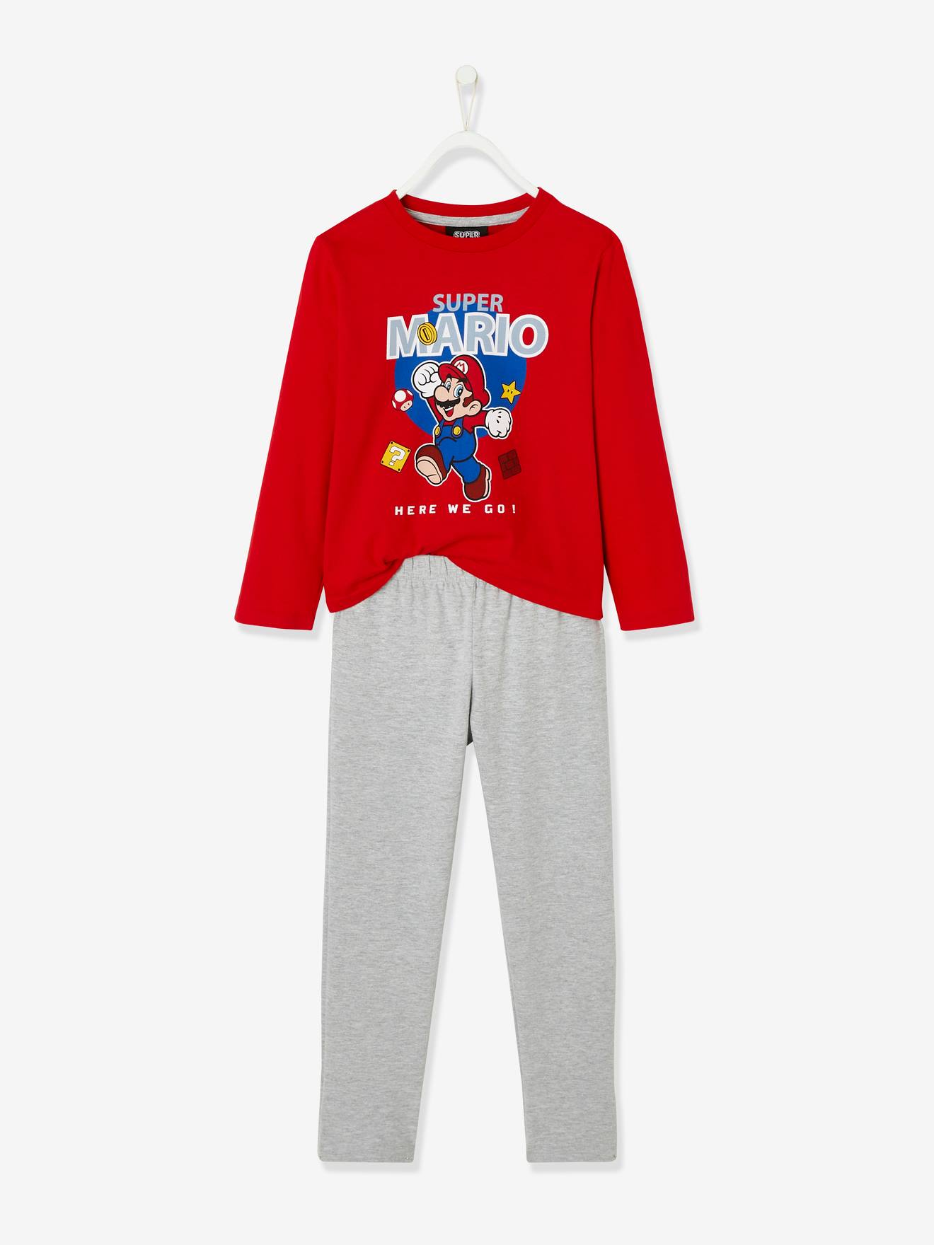 Pyjama Garçon Super Mario® haut rouge/bas gris