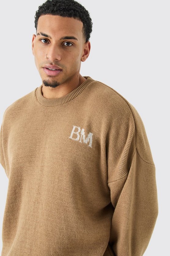 Oversize Pullover mit Logo