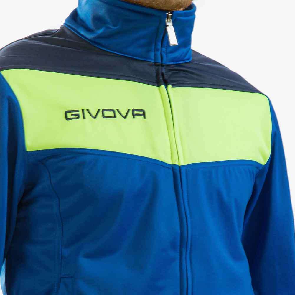 Givova Tuta Campo Trainingsanzug mittelblau/neongelb