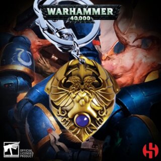 Warhammer 40K Metall-Schlüsselanhänger Custodian Shoulder Plate