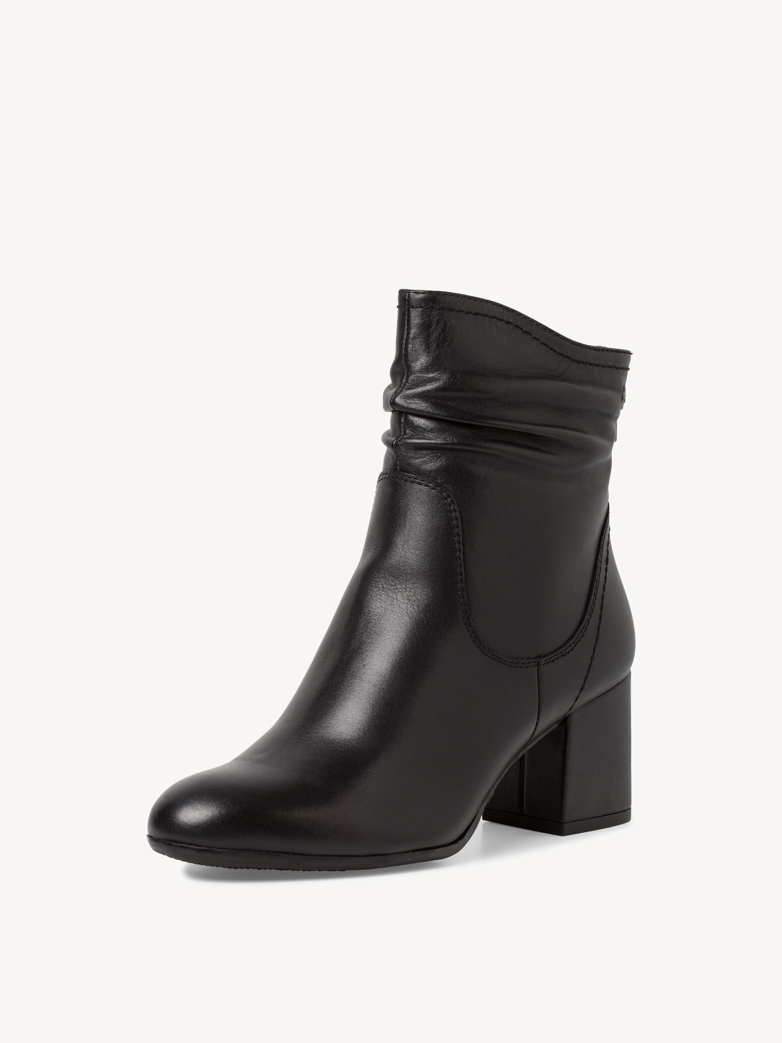 Bottine en cuir - noir