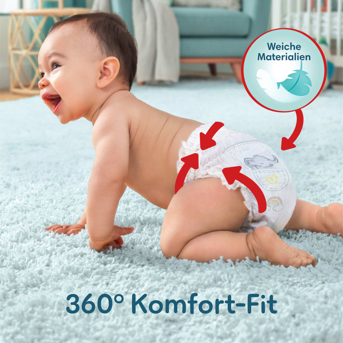 Baby Pants Premium Protection Gr.6 Extra Large (15+ kg), Monatsbox, 132 St