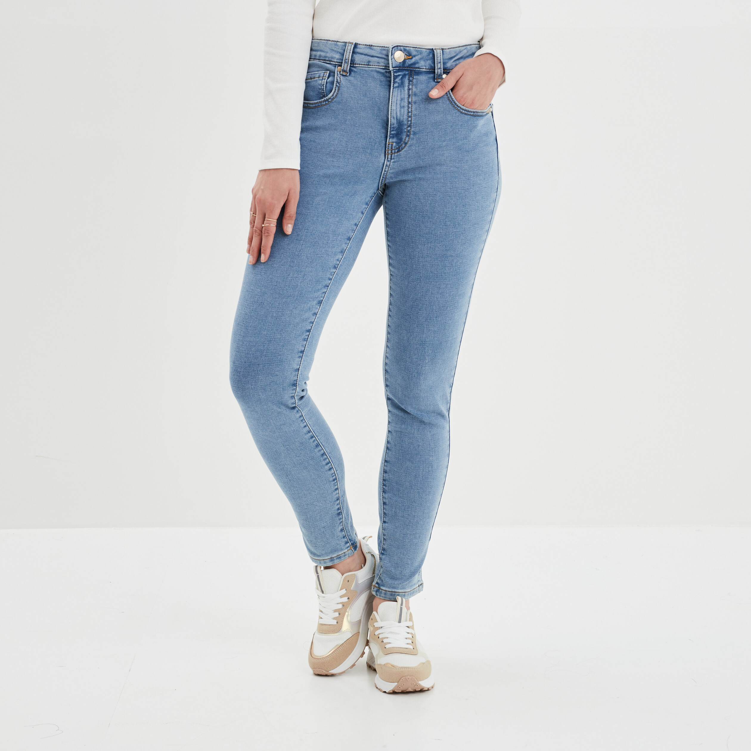 Jeans slim push up Mosquitos denim double stone femme | La Halle