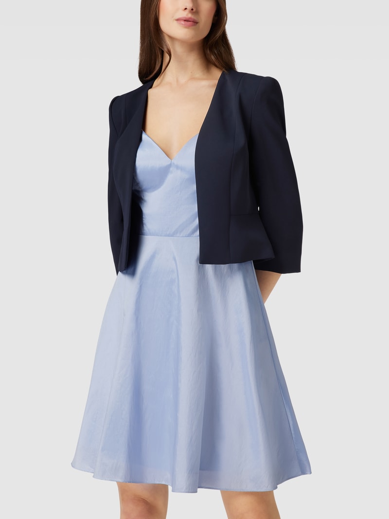 Bolero mit 1/2-Ärmel in marineblau meliert