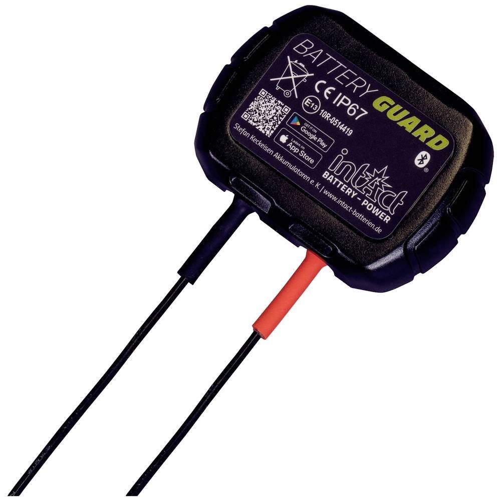 intAct Batterieüberwachung 12V Bluetooth® Verbindung, Autobatterie-Ladegerät (Bluetooth® Verbindung, appfähig, Ladeüberwachung)