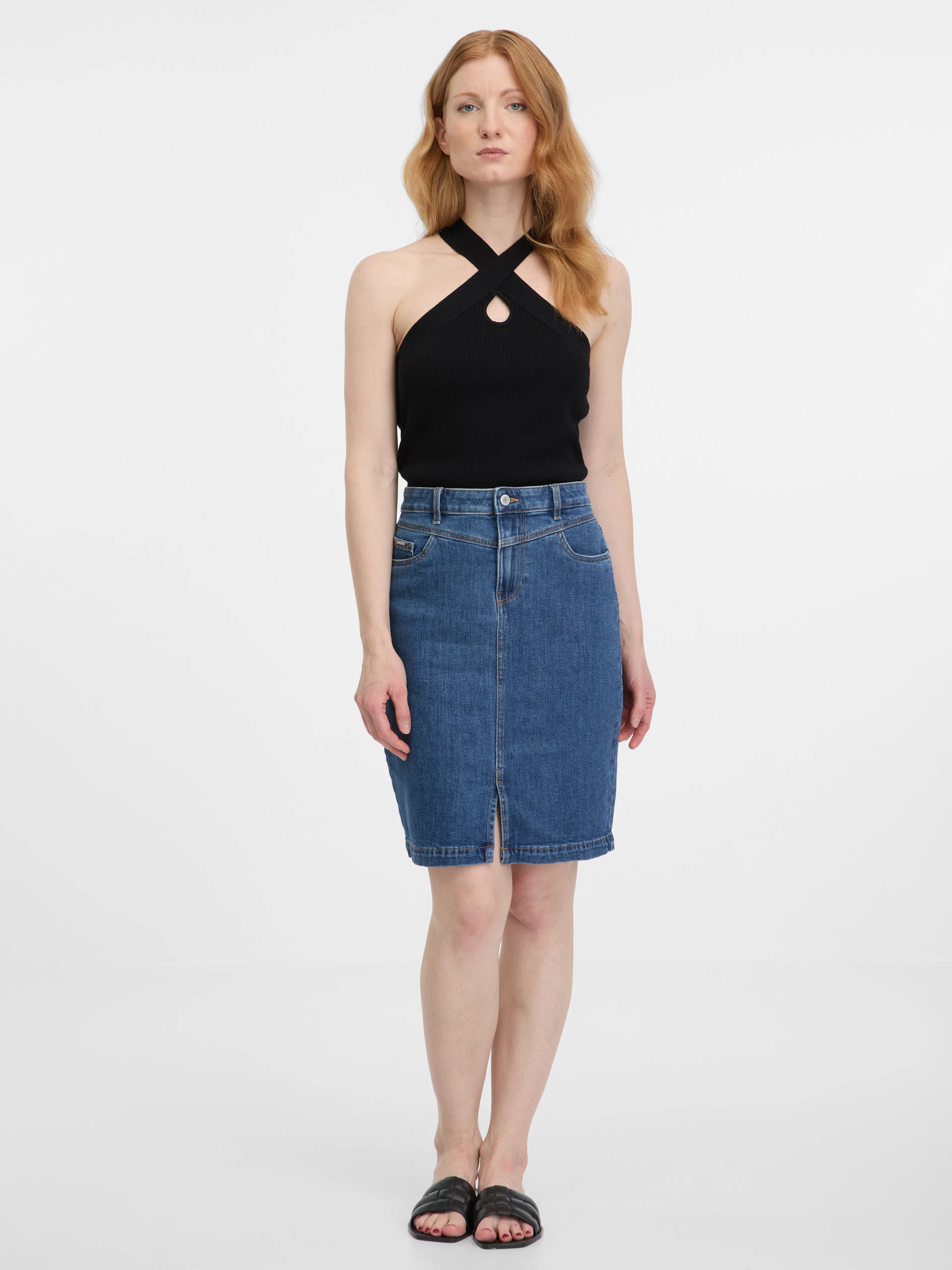 Blauer Damen-Jeansrock ORSAY
