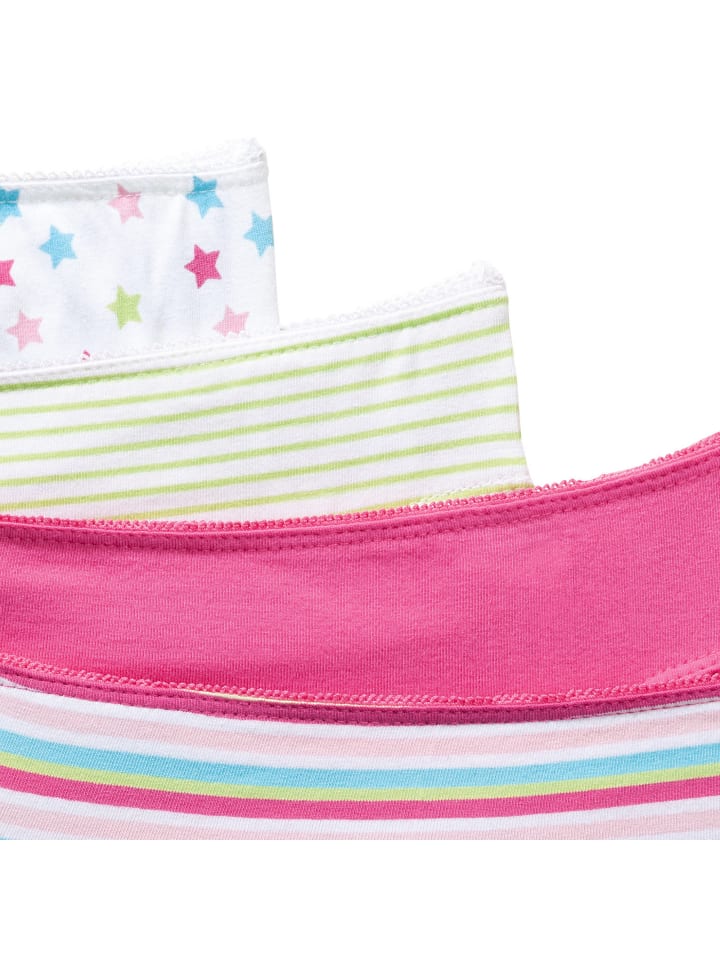 Erwin Müller Baumwolle, Single-Jersey Mädchen-Slip 4er-Pack in pink/bunt günstig kaufen