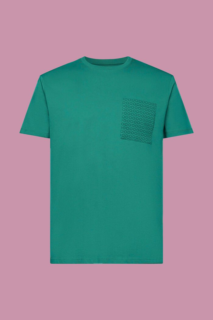 T-Shirt aus nachhaltiger Baumwolle mit Brusttasche