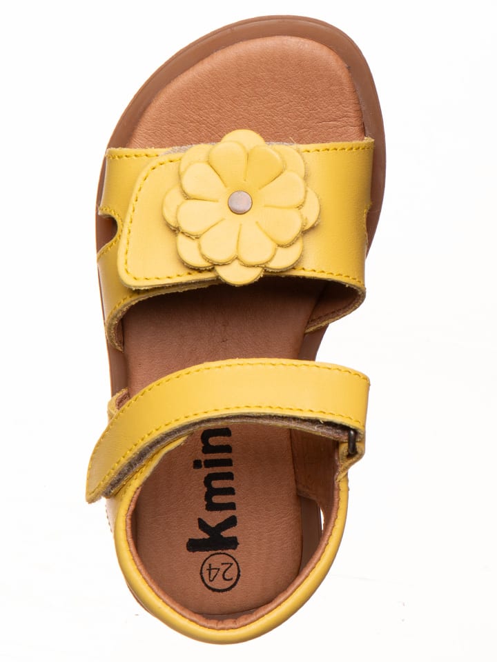 kmins Leder-Sandalen in Gelb günstig kaufen