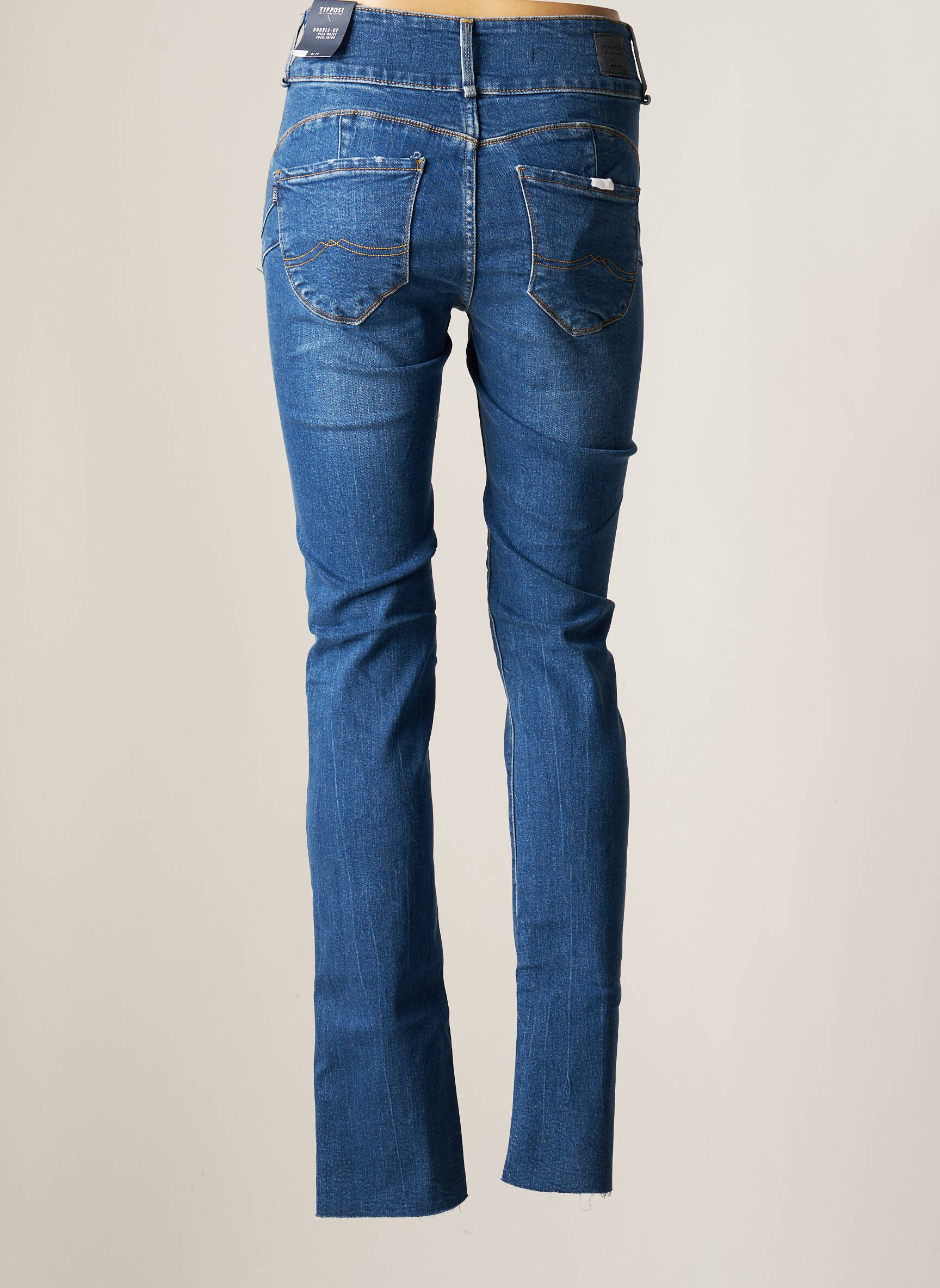 Tiffosi Jeans Coupe Droite Femme couleur bleu