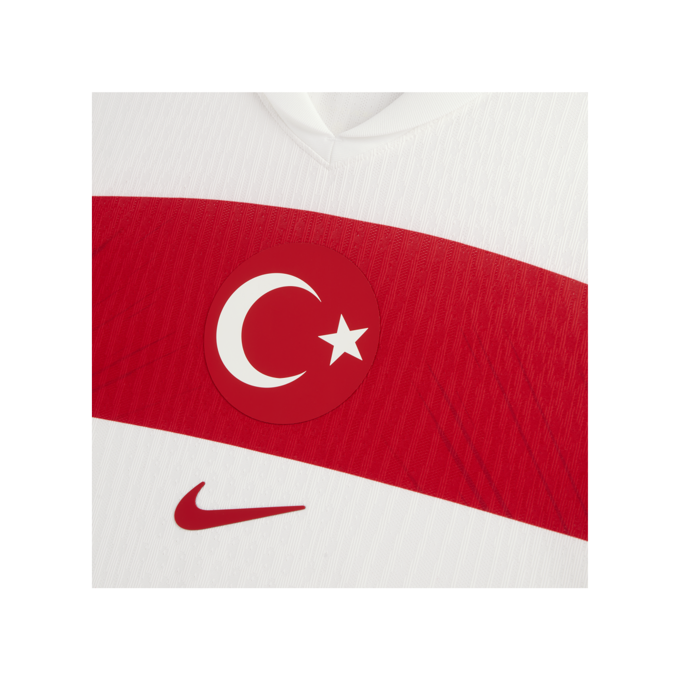 Nike Türkei Authentic Trikot Home EM 2024 Weiss Rot Rot F100