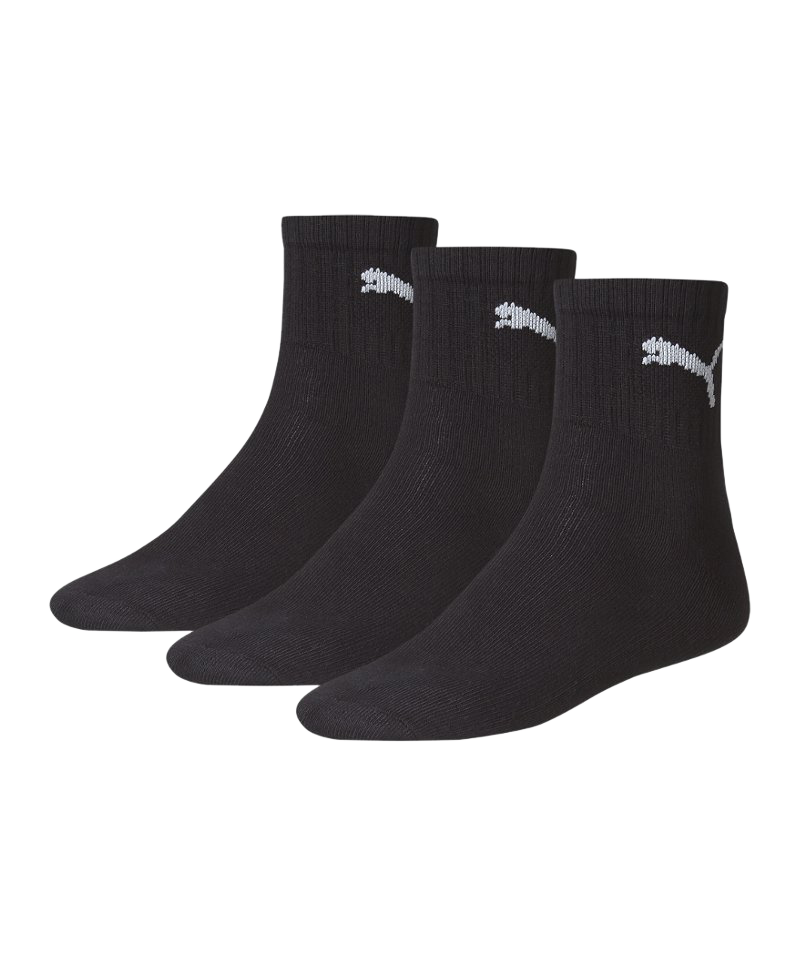 PUMA Short Crew 3er Pack Socken Schwarz F200