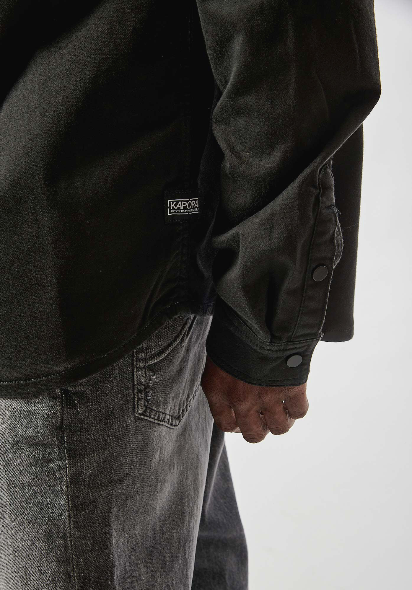 RINGO  Chemise en jean noire Homme