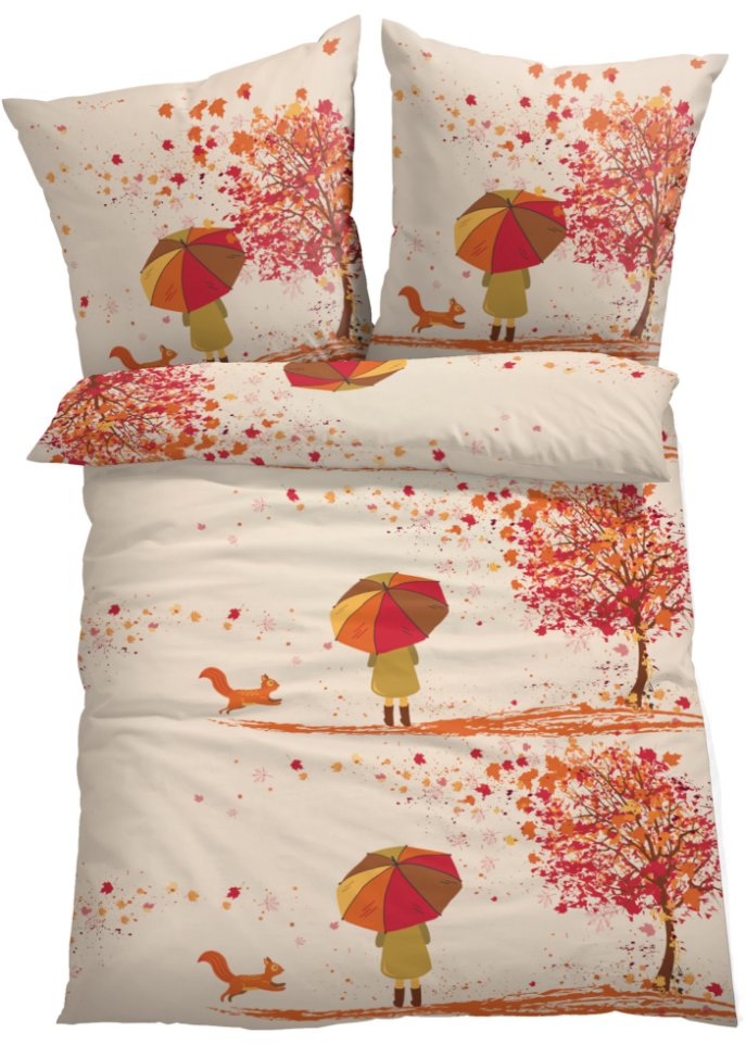 Bettwäsche mit Herbstmotiv