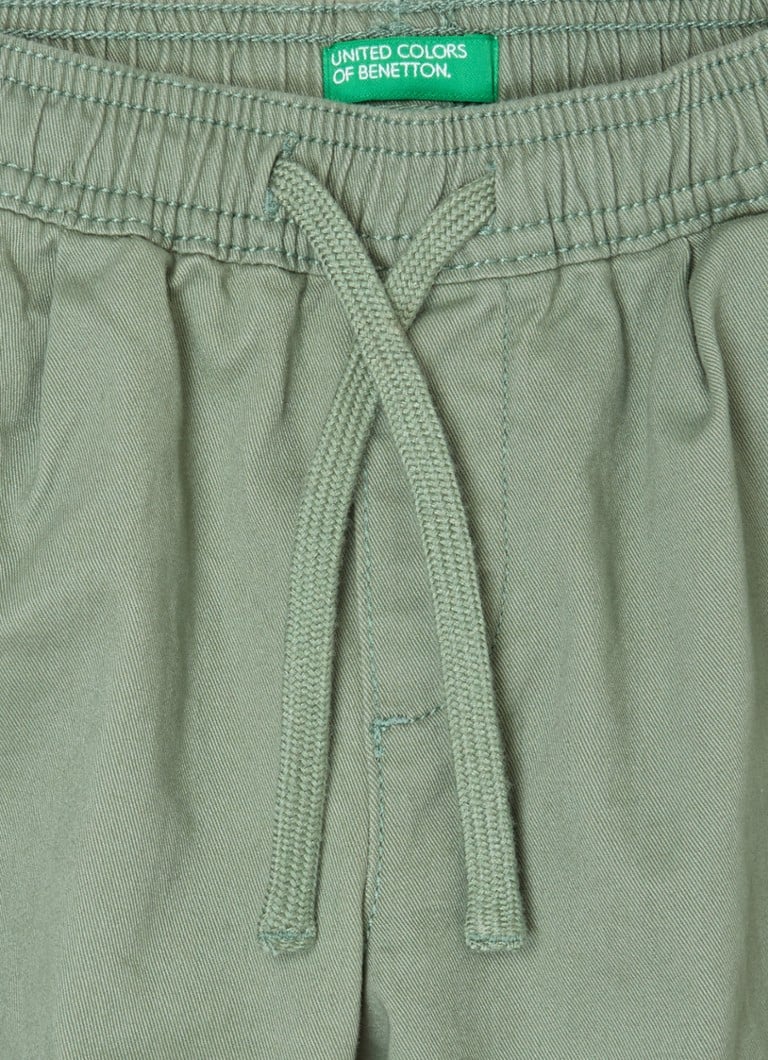 Pantaloni cargo slim fit Benetton cu buzunare aplicate