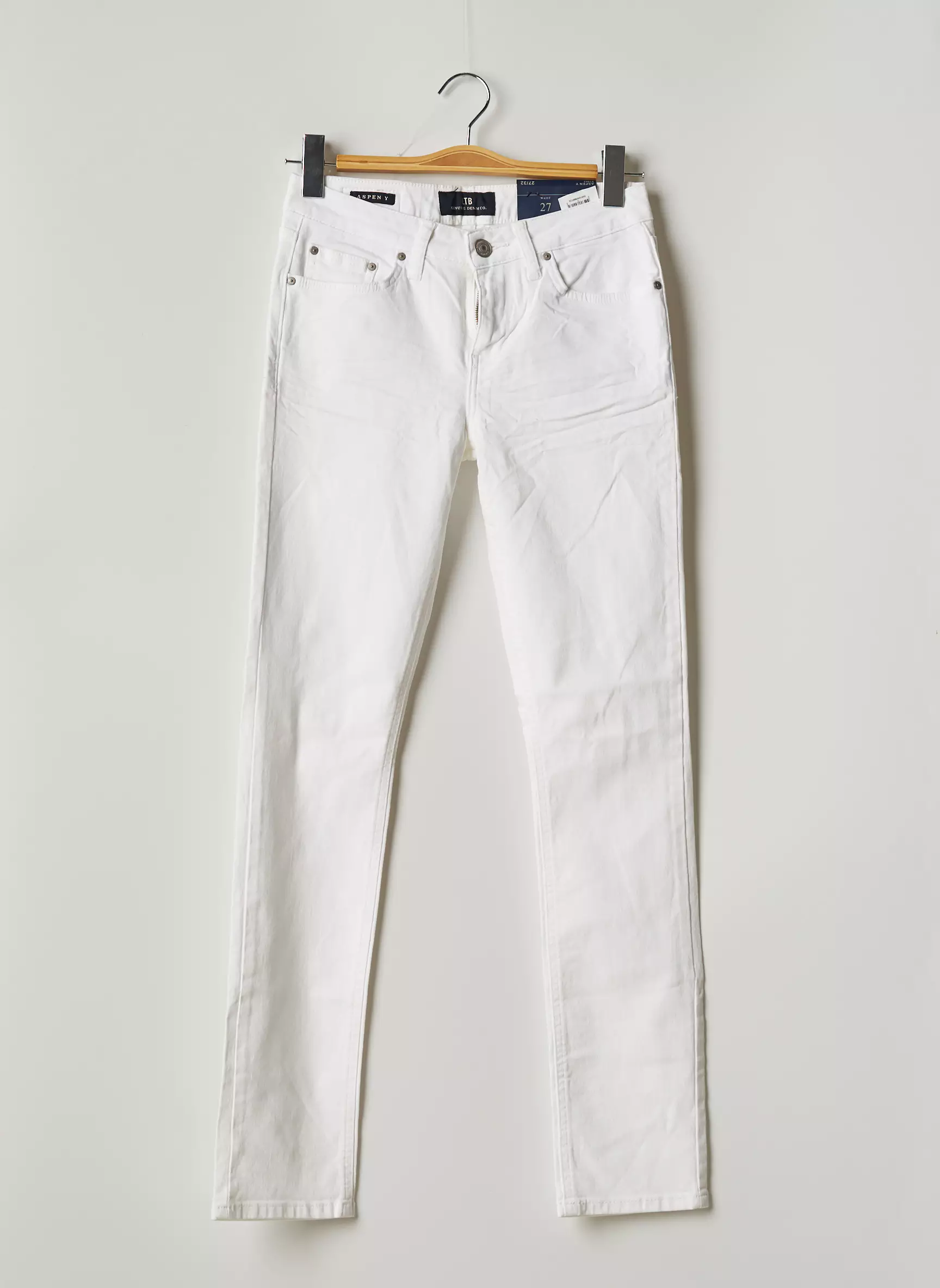 Ltb Pantalons Slim Femme couleur blanc