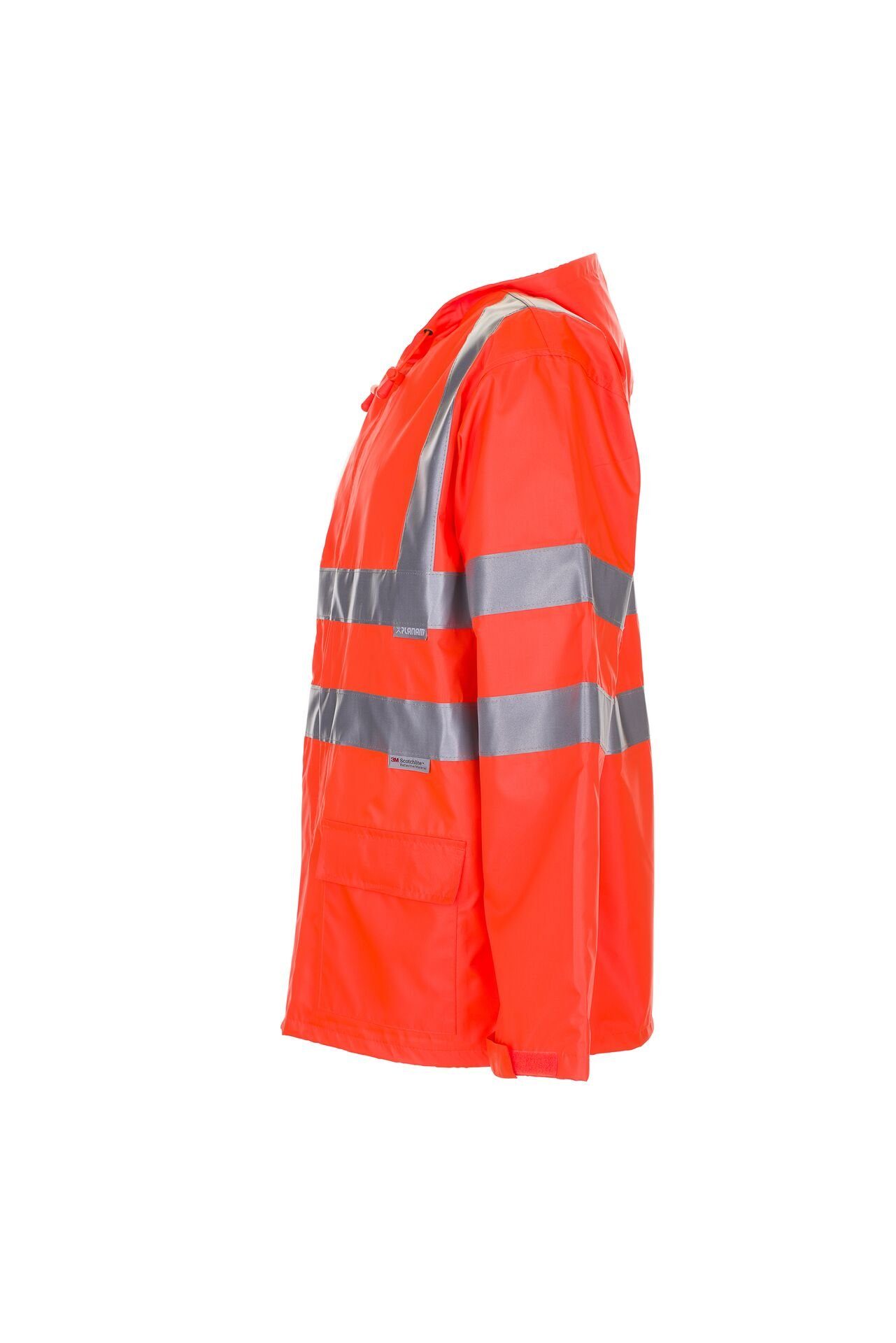 Planam Arbeitshose Regenjacke Warnschutz uni orange Größe L (1-tlg)