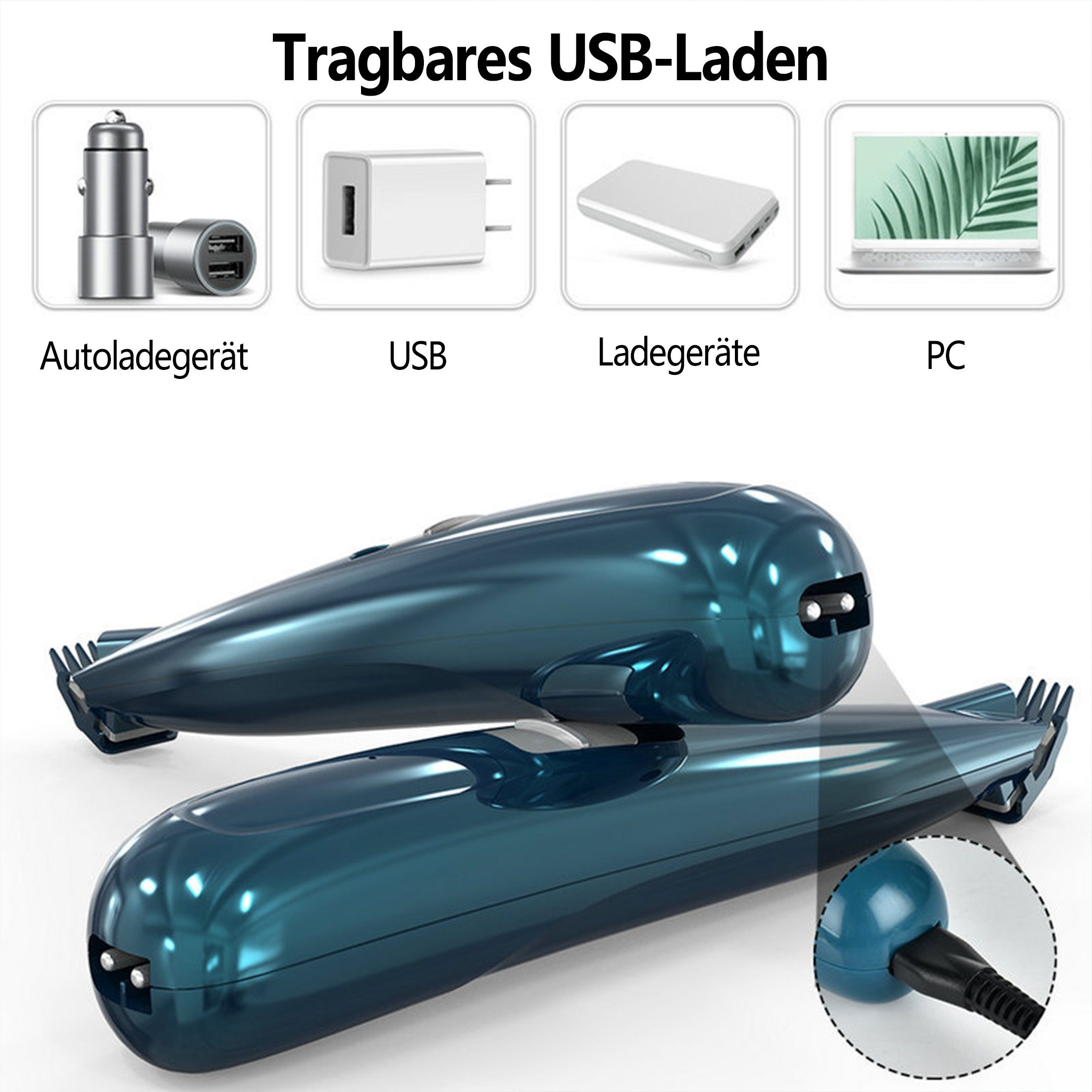 HUNKA Hundeschermaschine Rasierer für Haustiere/5 Stück, elektrischer Trimmer, Fußhaarschneider, Hunde-/Katzenreinigungsgerät mit LED-Licht, wiederaufladbar