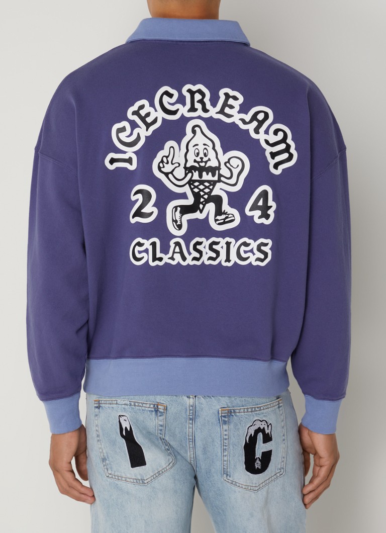 ICE CREAM Cone Man sweater with half zip and logo