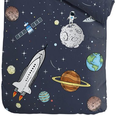 Kinderbettwäsche Rocket, ESPiCO, Renforcé, 2 teilig, Planeten, Rakete, Weltall