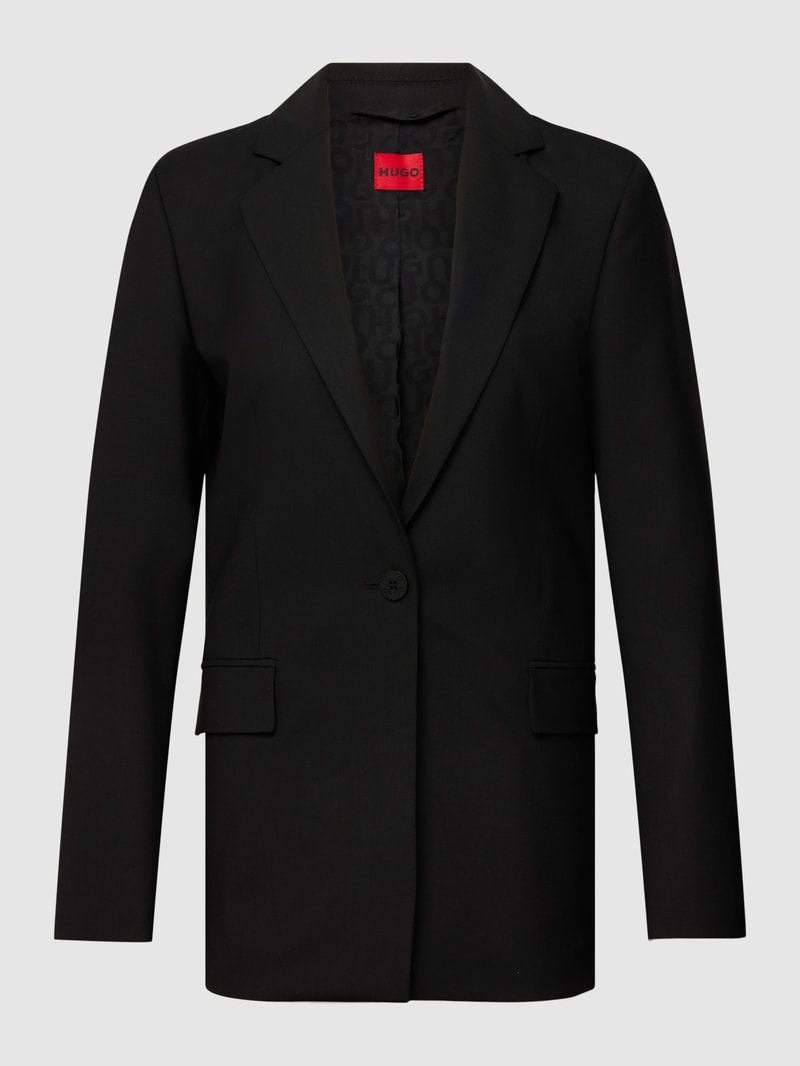 Blazer mit Pattentaschen Modell 'ATANA' in schwarz