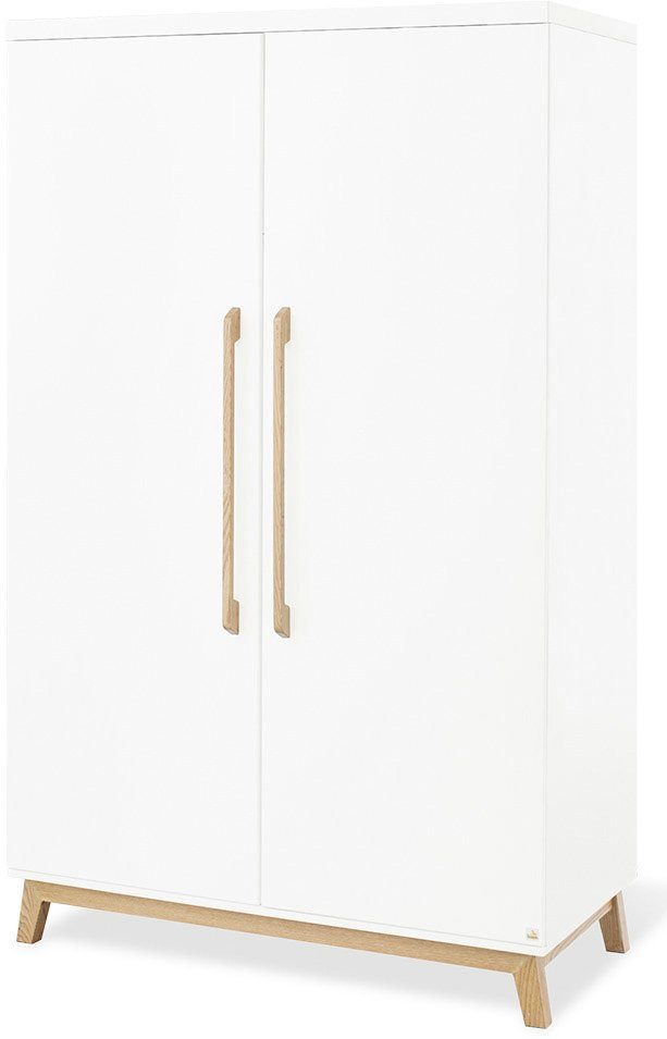 Pinolino® Babyzimmer-Komplettset Hilda & Riva, (Set, 3-St., Hausbett, Wickelkommode, Kleiderschrank), breit groß; mit Hausbett, Wickelkommode & 2-trg. Kleiderschrank