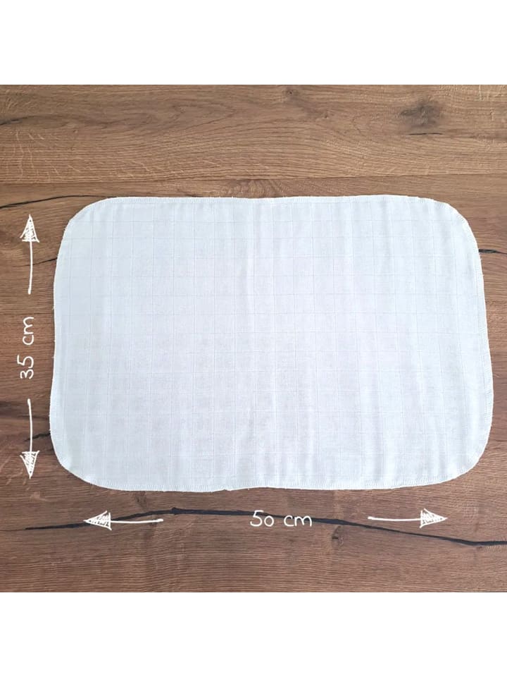 Makian Mullwindeln / Mulltücher / Spucktücher 10er Pack 35 in weiss günstig kaufen onesize