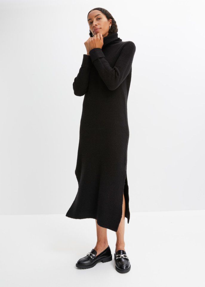 Strickkleid mit Rollkragen