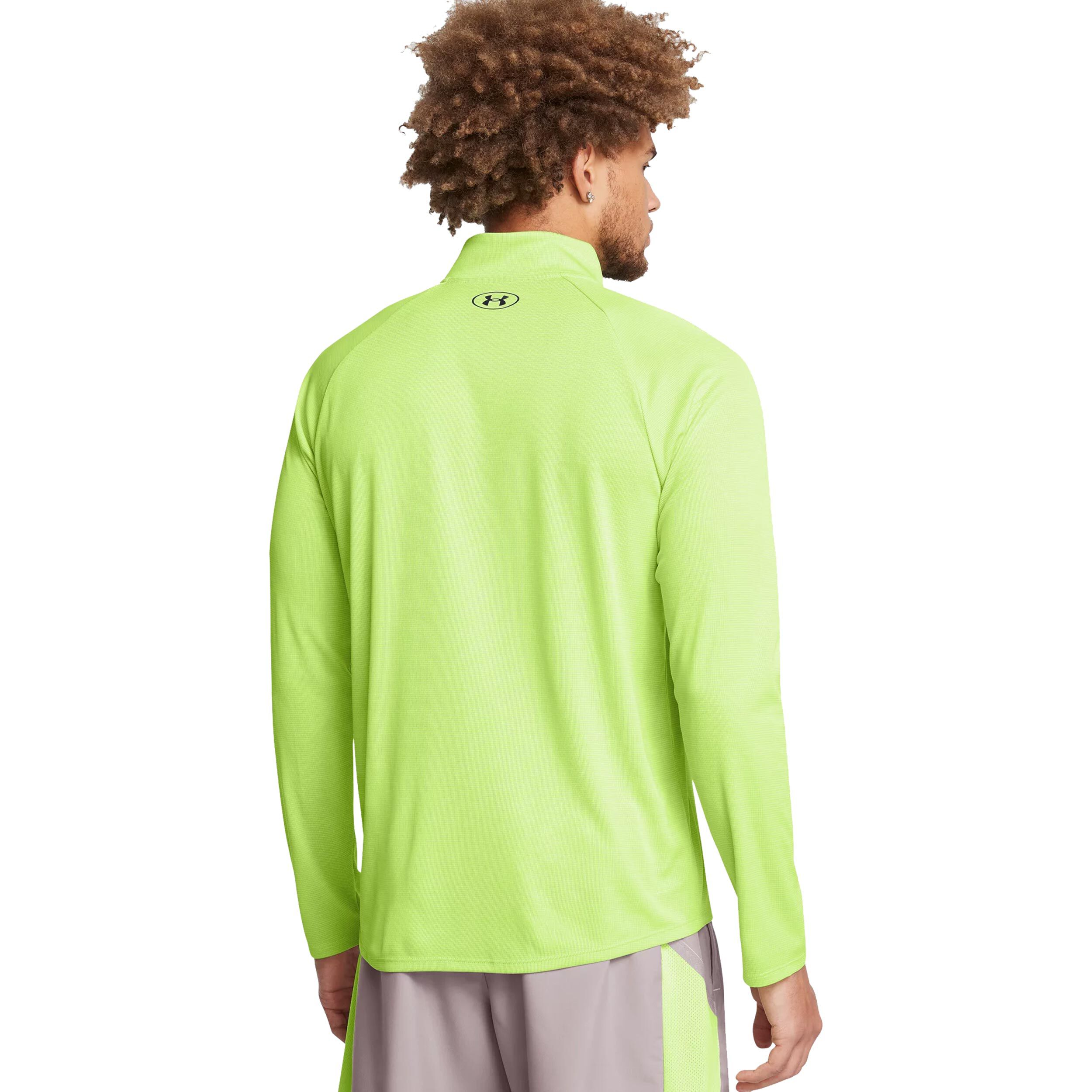 Tech Textured 1/2 Zip Longsleeve Herren - Grün