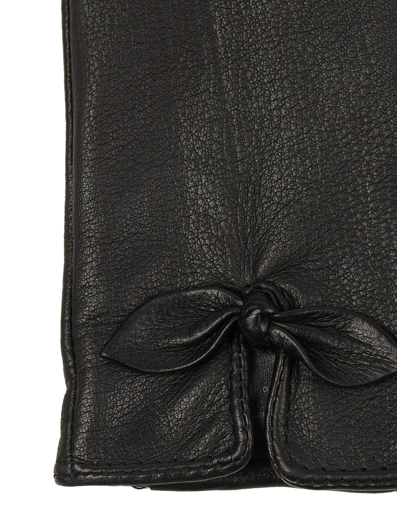 Handschuhe aus Leder in schwarz