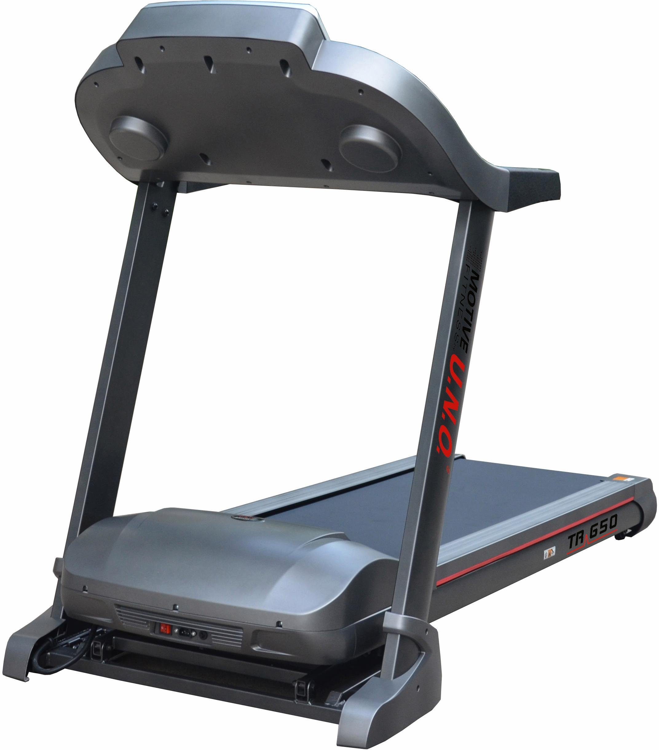 MOTIVE FITNESS by U.N.O. Laufband TR 650, mit Höchstgeschwindigkeit 24 km/h und Soft-Motion-Foldsystem