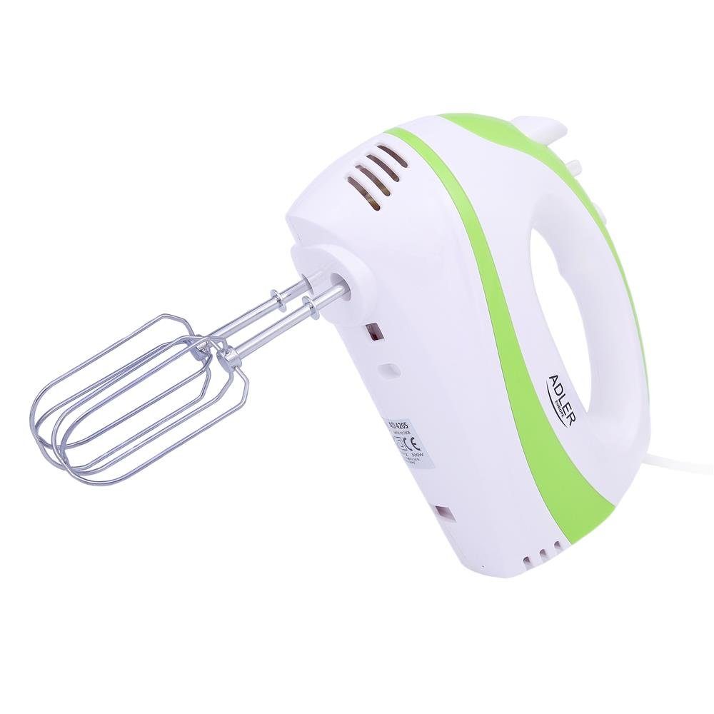 Adler Handmixer AD 4205g, Mixer, 300 Watt, 5 Geschwindigkeitsstufen, TURBO-Taste