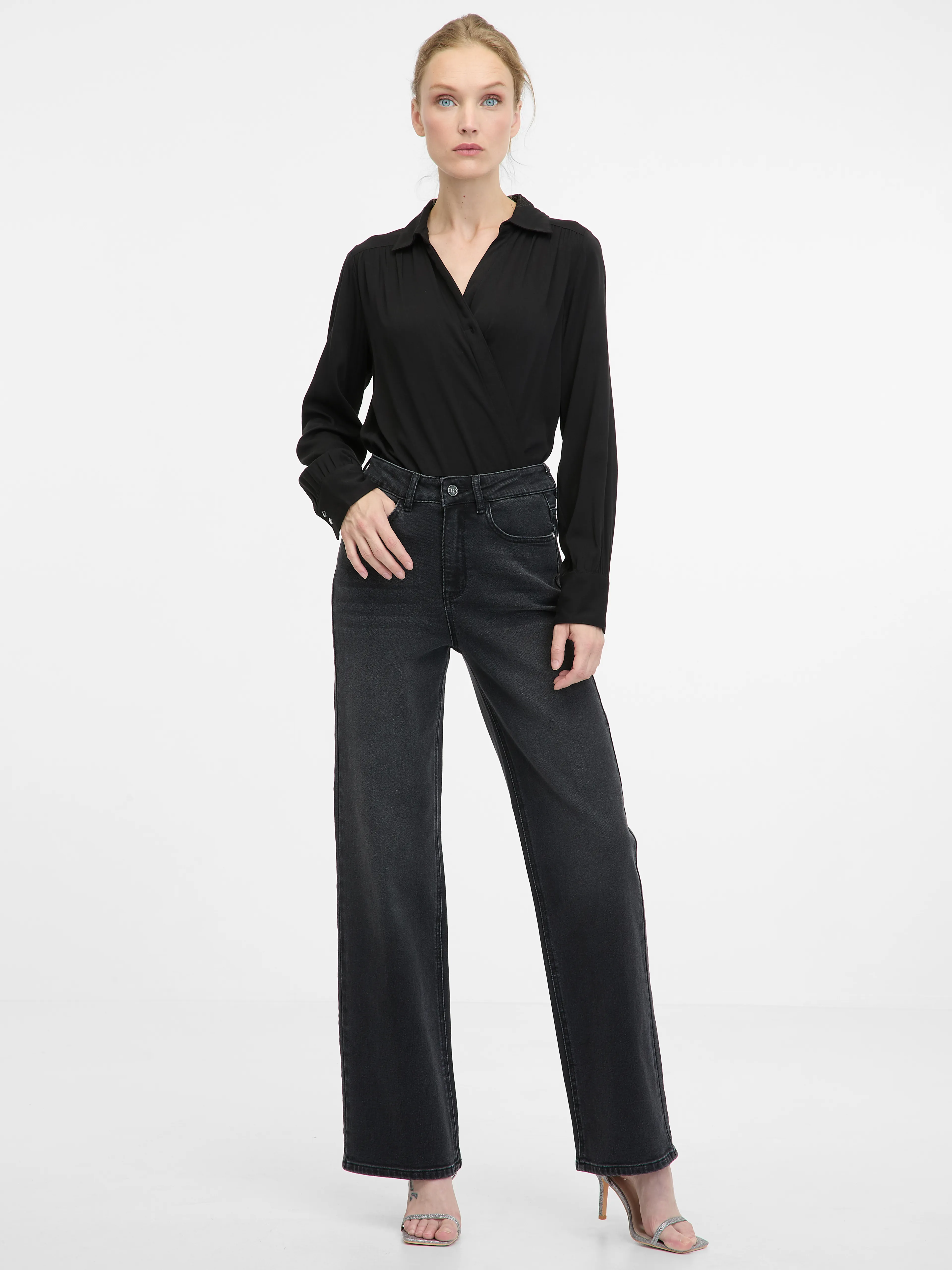 Schwarze Damen-Bluse ORSAY