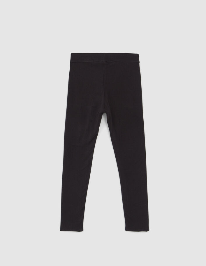 Leggings réversible imprimé cachemire et noir fille