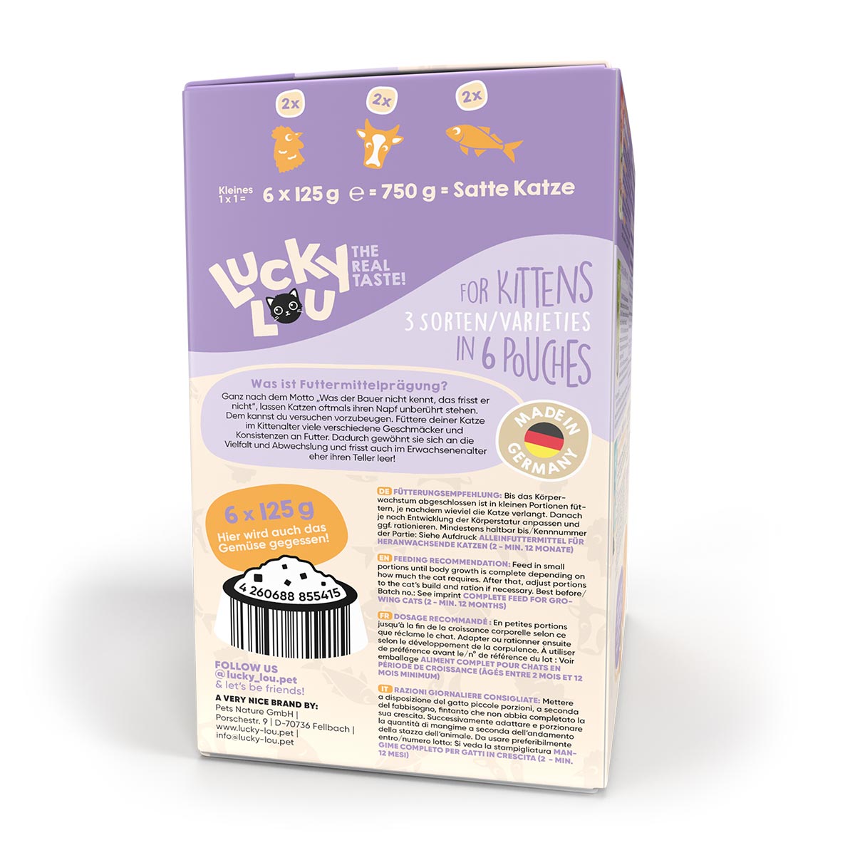 Lucky Lou Lifestage Kitten Multipack 5+1 6x125g