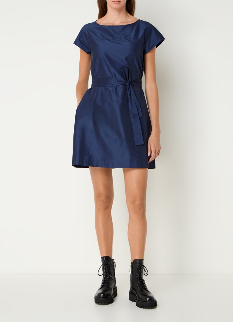 Μίνι φόρεμα MaxMara Tripoli με ζώνη και δέσιμο