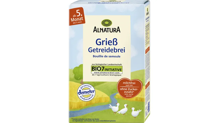 Alnatura Bio Grieß Getreidebrei 250 g