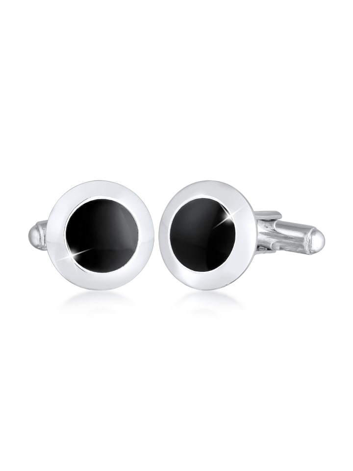 KUZZOI Manschettenknopf 925 Sterling Silber Geo in Silber günstig kaufen onesize